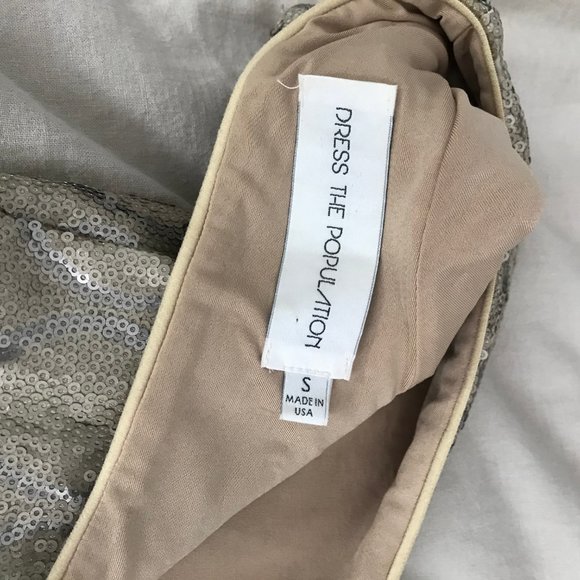 Dress The Population - Gold Sequin Dress - Picture 5 of 5